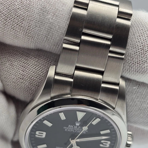 PAPERS 2004 Rolex Explorer I 114270 Automatic 36mm Steel Black Dial Watch
