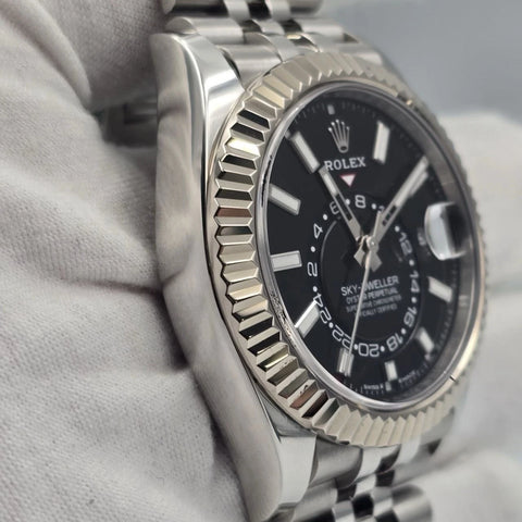 MINT 2024 PAPERS Rolex Sky-Dweller 42mm Black Dial Jubilee Bracelet 336934 BOX