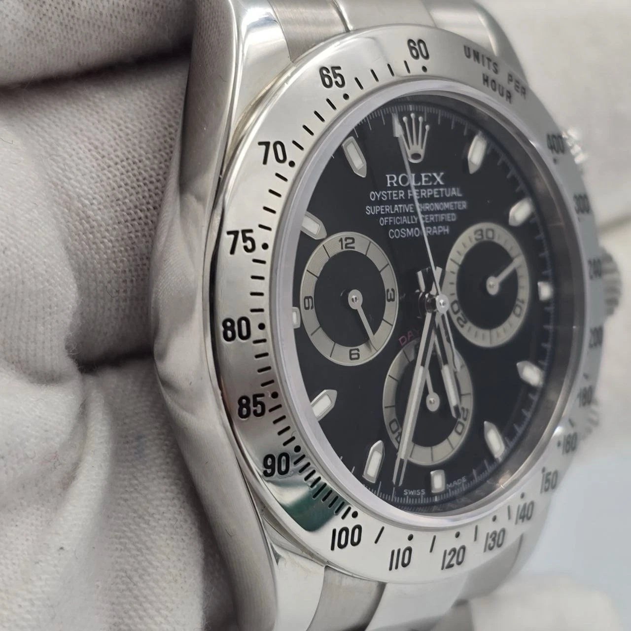 PAPERS 2014 Rolex Cosmograph Daytona 116520 Black Fat Buckle 40mm Watch BOX