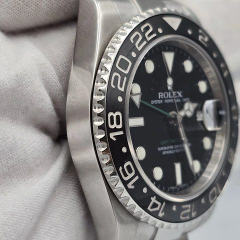 PAPERS Rolex GMT Master II Green Arrow 116710LN Ceramic 40mm Watch BOX