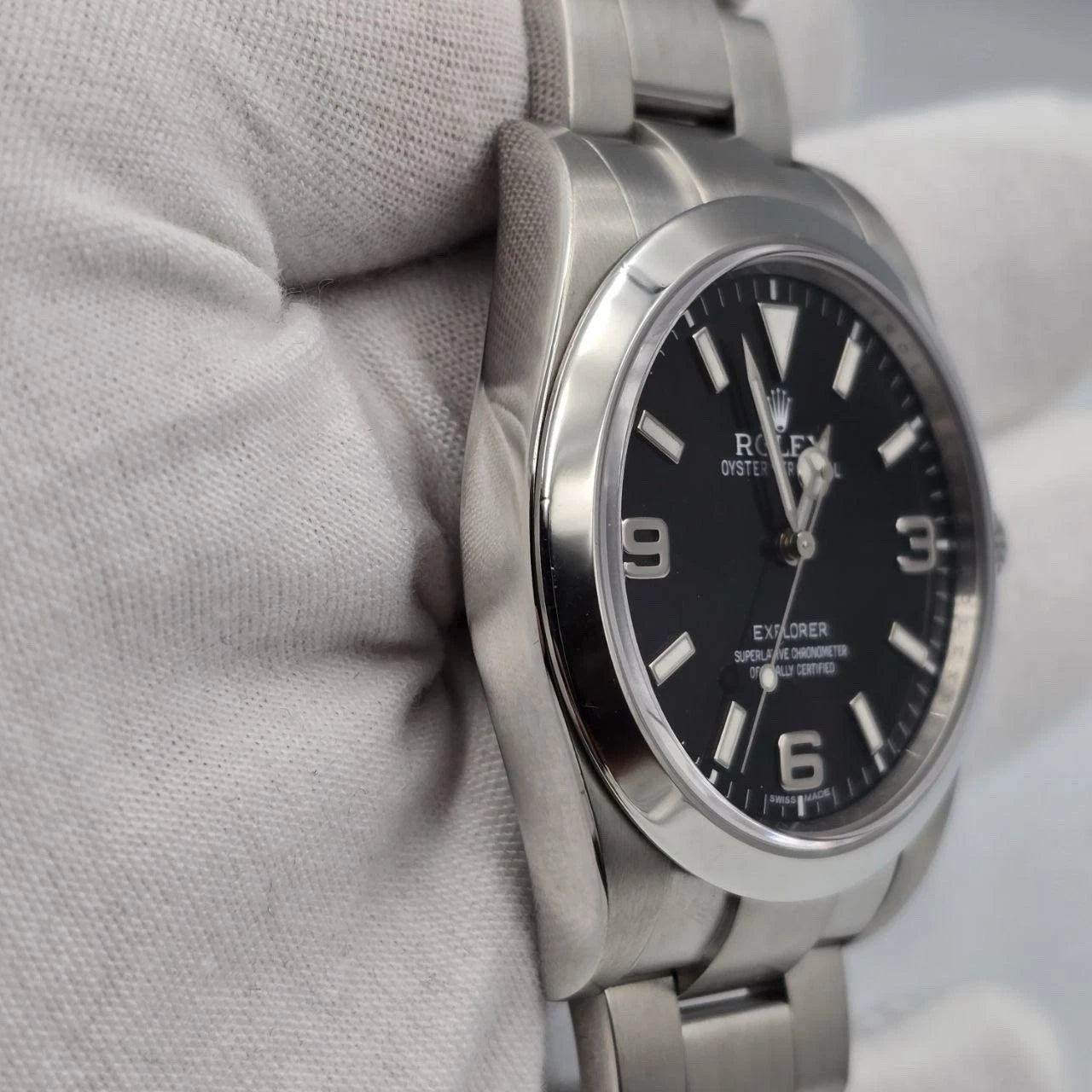 2023 RSC Rolex Explorer I Black Stainless Steel MK1 39mm Watch 214270 PAPERS