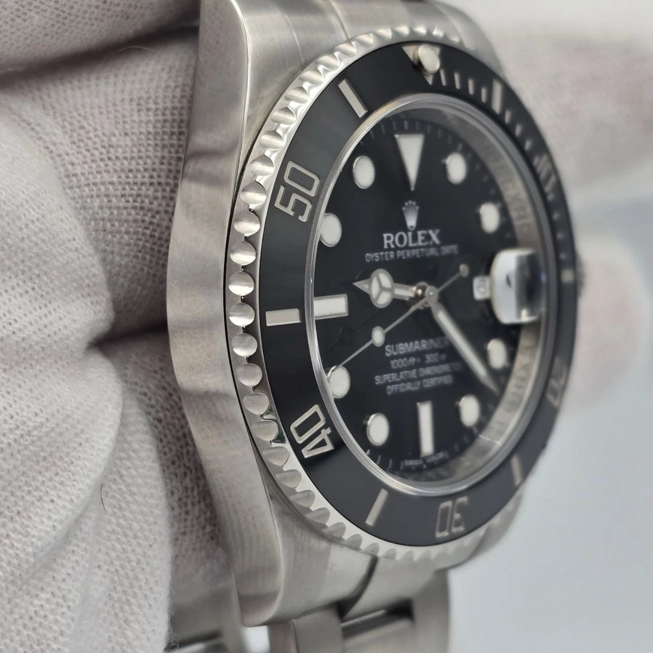 2015 PAPERS Rolex Submariner Date 116610LN Steel Black Ceramic 40mm Watch BOX