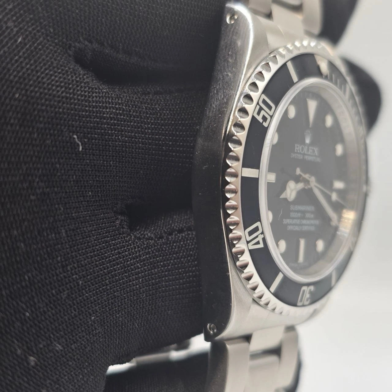 MINT 2012 Rolex Submariner No Date 14060M 4 Line REHAUT Black Dial 40mm Watch