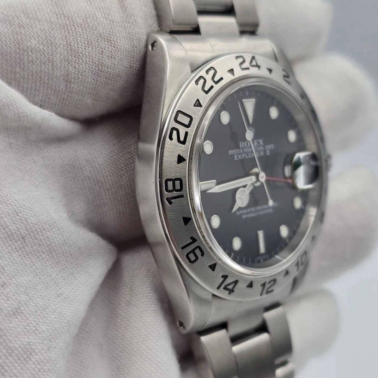 Rolex Explorer II 16570 Stainless Steel Black Dial Automatic 40mm Watch