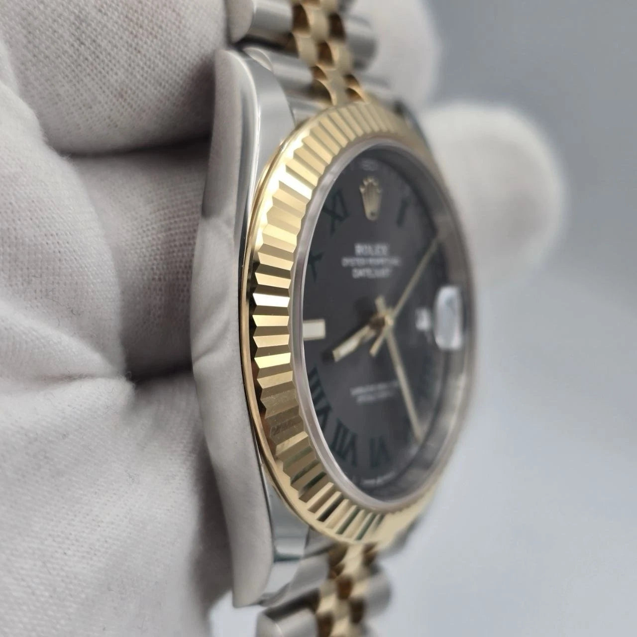 PAPERS 2023 Rolex Datejust 41mm Two Tone Wimbledon Dial Jubilee 126333 BOX