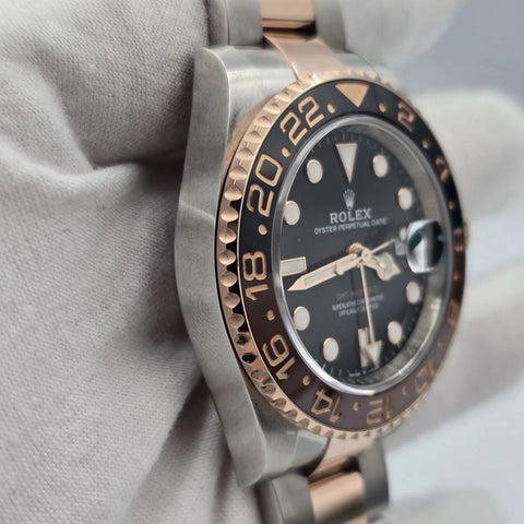 PAPERS 2023 Rolex GMT-Master II Rootbeer 40mm 126711CHNR Two-Tone Rose Gold BOX