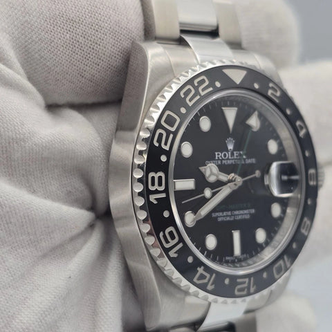 MINT Rolex GMT Master II Green Arrow 116710LN Steel Ceramic Black 40mm Watch