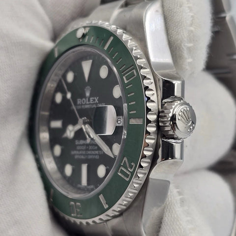 PAPERS 2013 MINT Rolex Submariner Hulk 116610LV Green 40mm Ceramic Watch BOX