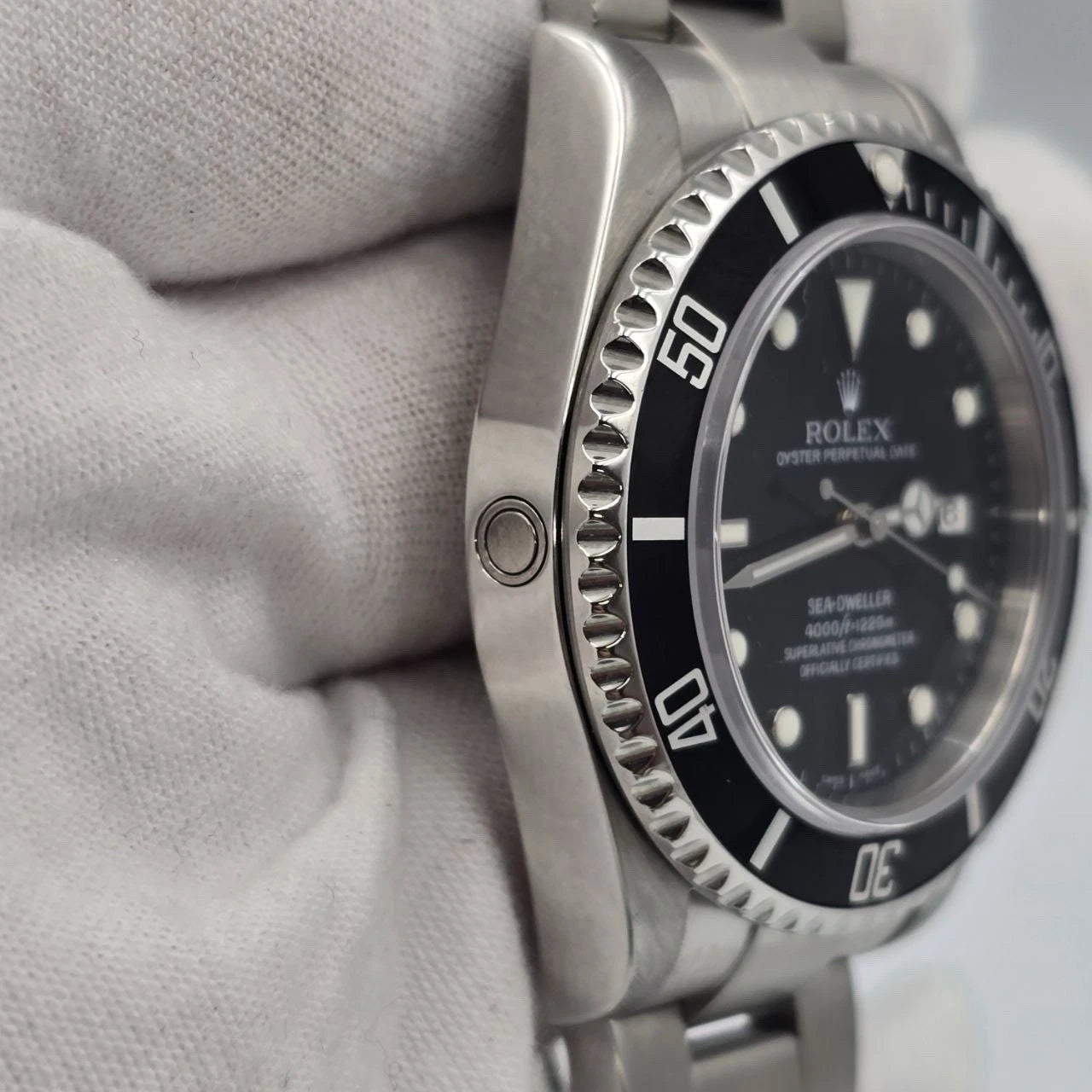 MINT PAPERS 2007 Rolex Sea-Dweller 16600 Stainless Steel Black Dial 40MM Watch