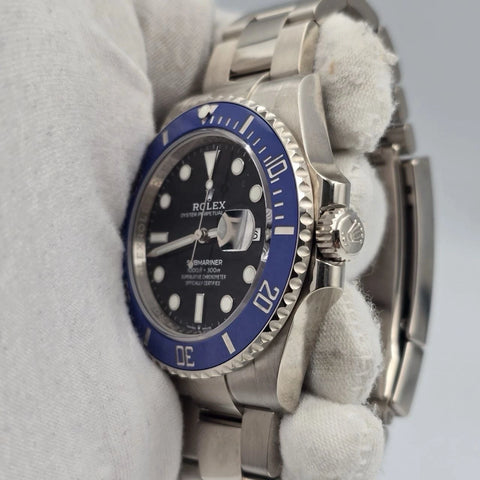 2022 PAPERS Rolex 126619LB Submariner Blue Cookie Monster Gold 41mm Watch BOX