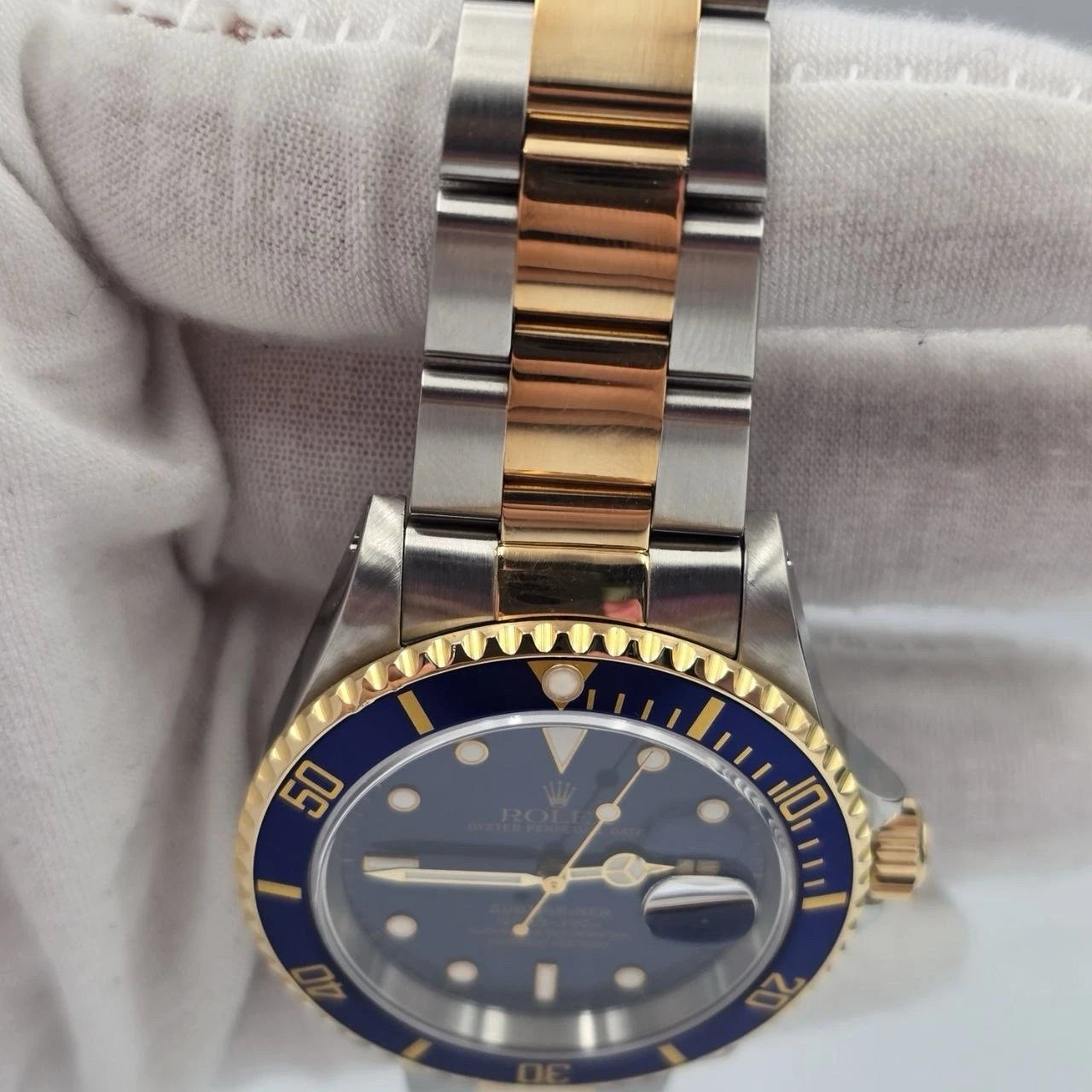 2024 CPO Rolex Submariner Blue Dial Two Tone Steel 40mm Watch 16613