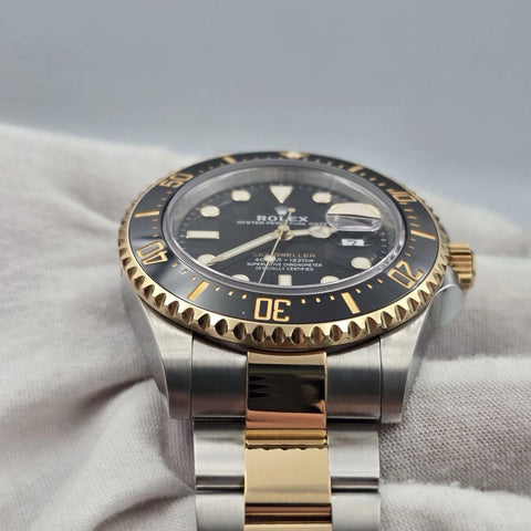 Rolex Sea-Dweller 43mm Two-Tone Yellow Gold 126603 Black Dial
