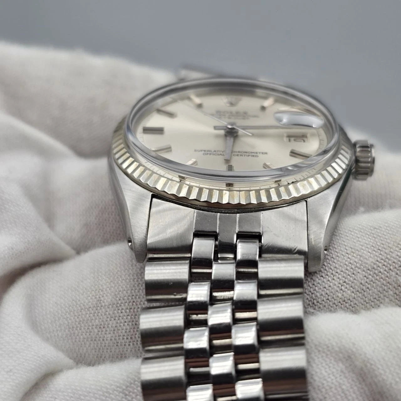 Rolex Datejust 1601 Stainless Steel Silver Dial Jubilee 36mm Watch