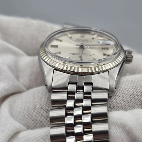 Rolex Datejust 1601 Stainless Steel Silver Dial Jubilee 36mm Watch