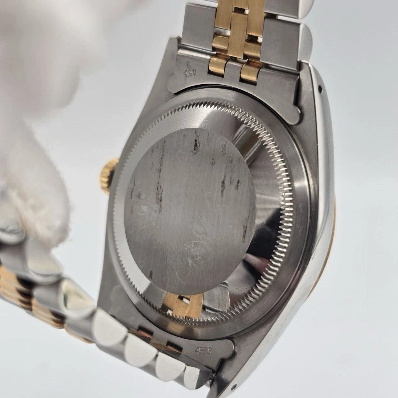 PAPERS Rolex Datejust 36mm Champagne Stick Dial Two Tone 18K Jubilee 16233