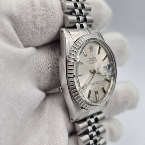 Rolex Datejust Stainless Steel Silver Dial 36mm Automatic Watch 16030