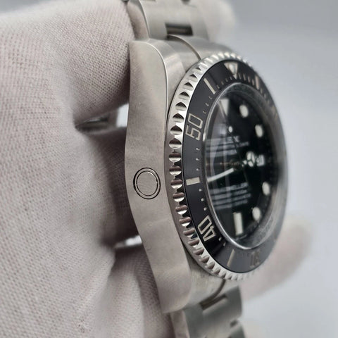 PAPERS 2023 Rolex Sea-Dweller Deepsea Black Ceramic Steel Dive 44mm 136660 BOX