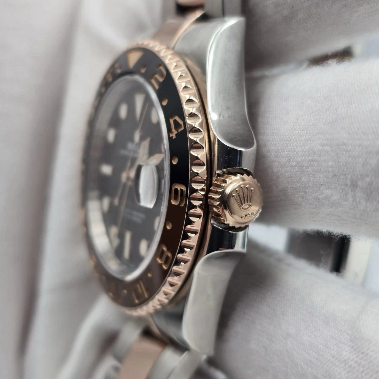 2019 PAPERS Rolex GMT-Master II Rootbeer 40mm 126711CHNR Two-Tone Rose Gold BOX