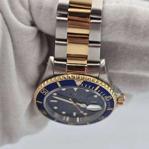 PAPERS Rolex Submariner 16613 Blue Dial Two Tone 40mm Watch + 2024 CPO