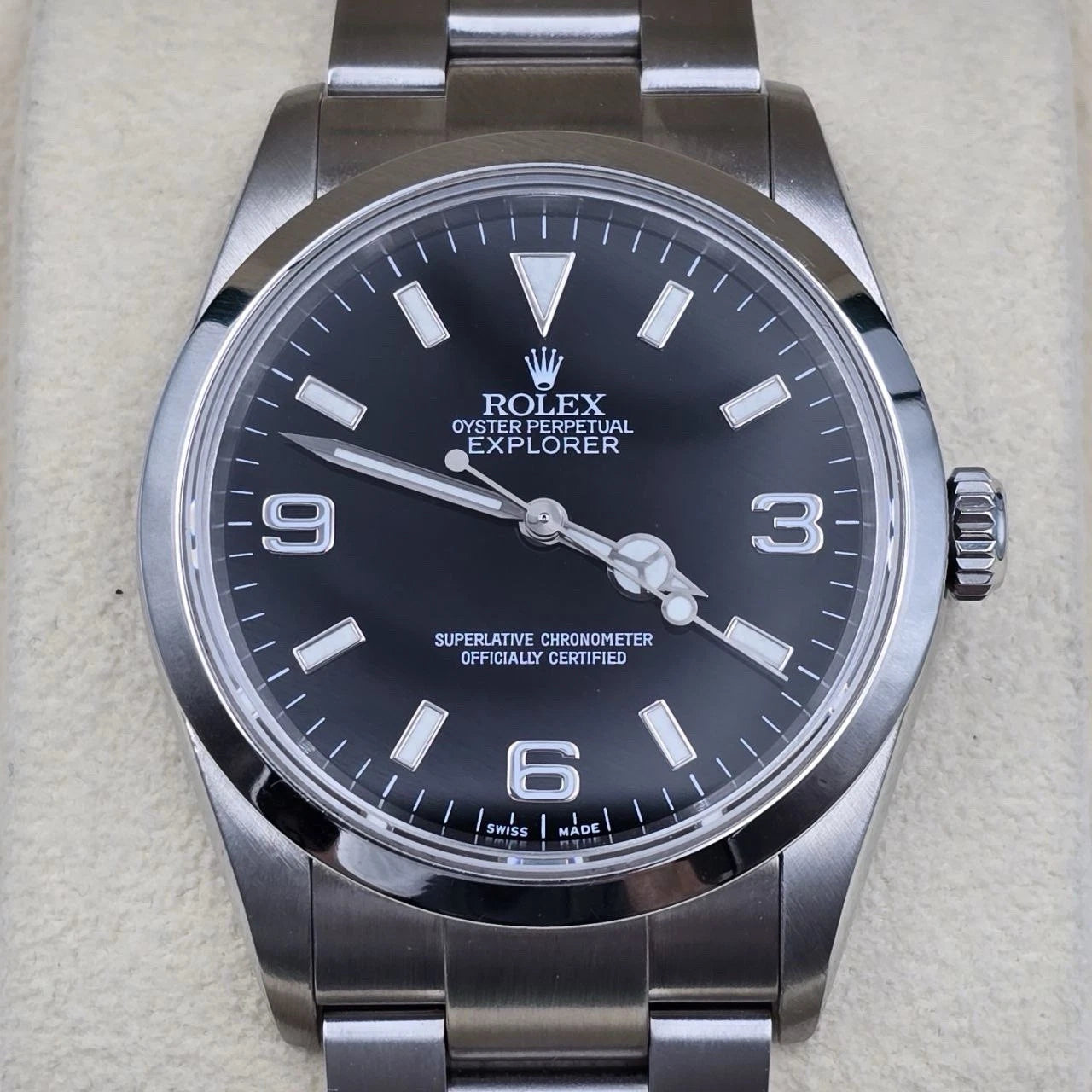 2006 Rolex Explorer I 114270 Men's Automatic 36mm Steel Black Dial Watch