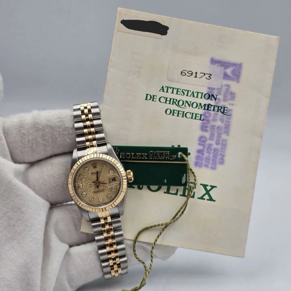 Rolex Lady Datejust 26mm Diamond Dial 69173