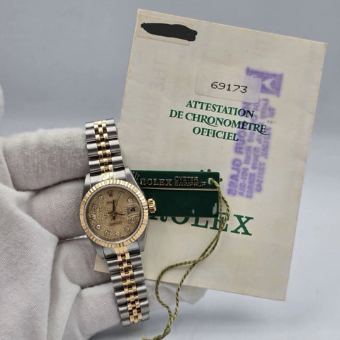 Rolex Lady Datejust 26mm Diamond Dial 69173
