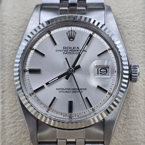 Rolex Datejust 1601 Stainless Steel Silver Dial Jubilee 36mm Automatic Watch