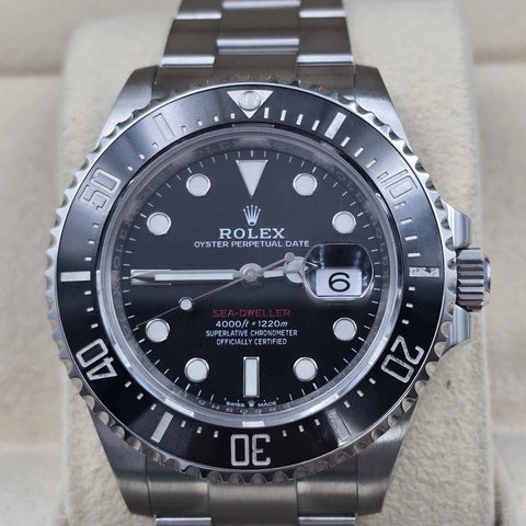 2020 PAPERS Rolex Sea-Dweller Black Red Letters Stainless Steel 43mm 126600 BOX