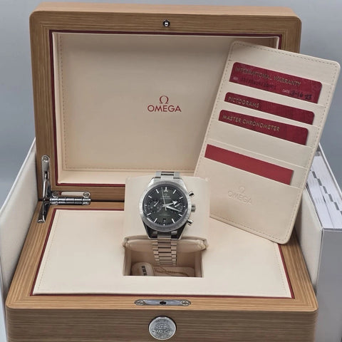 2023 PAPERS Omega Speedmaster '57 Green Dial Chronograph 332.10.41.51.10.001 BOX