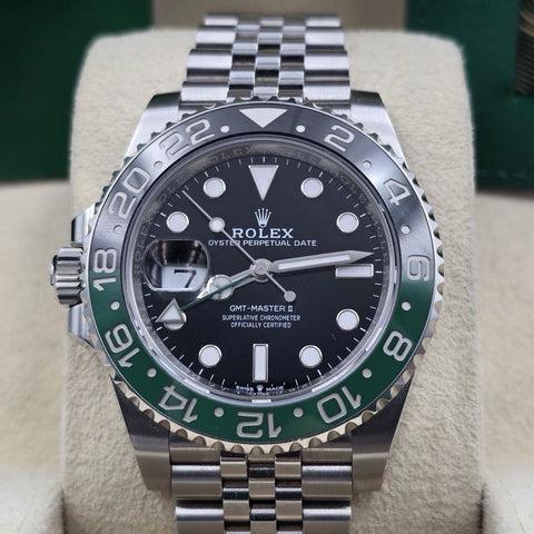 PAPERS 2024 Rolex GMT-Master II “Sprite” 40mm 126720VTNR Jubilee Black Dial BOX
