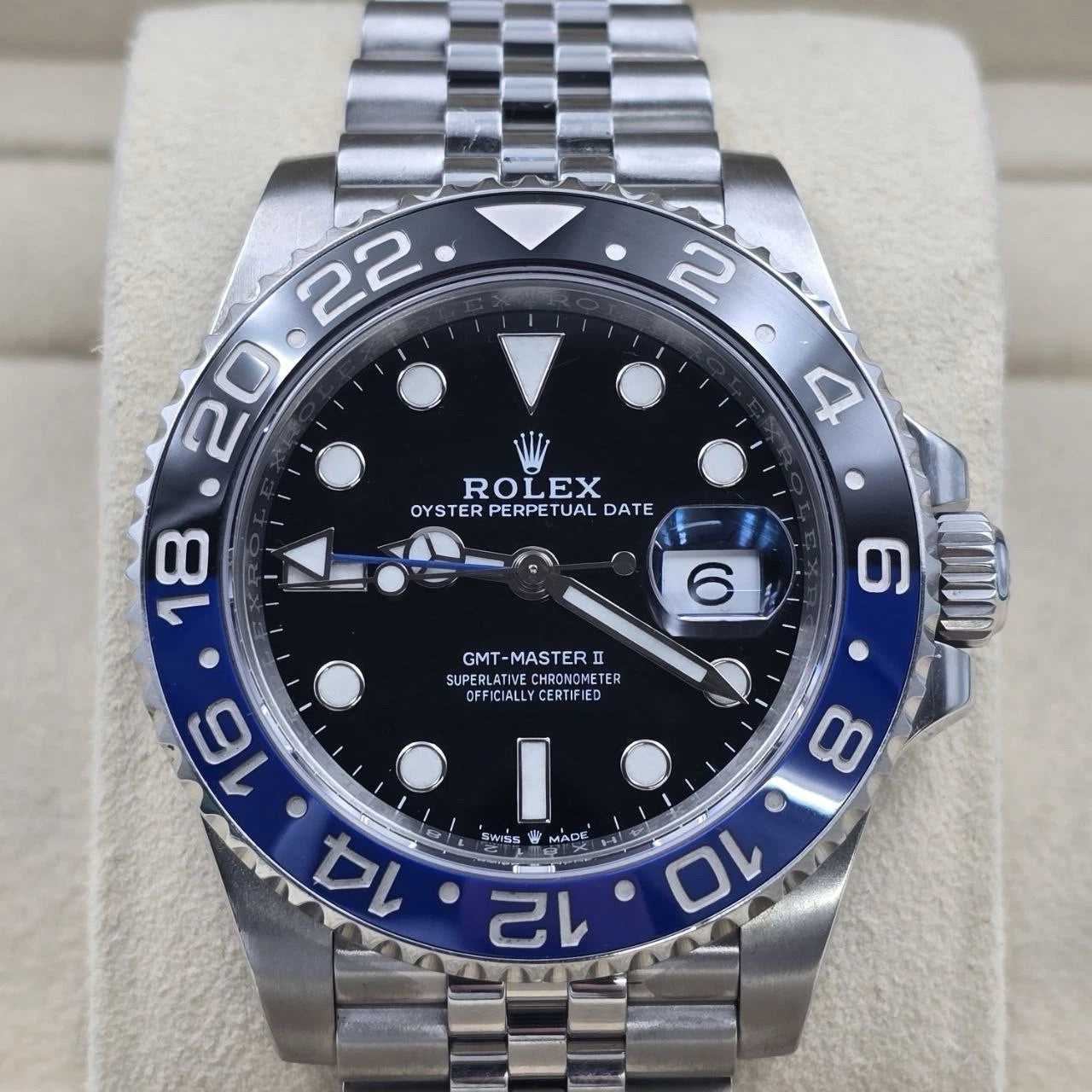 2022 PAPERS Rolex GMT-Master II 126710BLNR Batgirl Jubilee 40mm Watch BOX