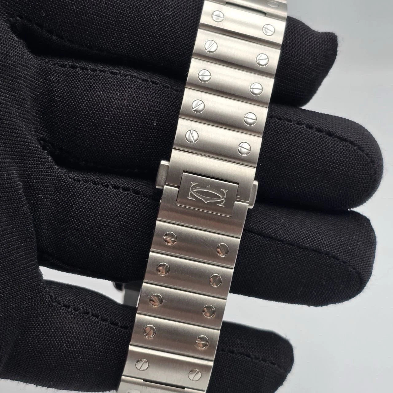 Cartier Santos De Cartier Medium Model Auto Steel Watch 35mm Watch WSSA0029 B+P