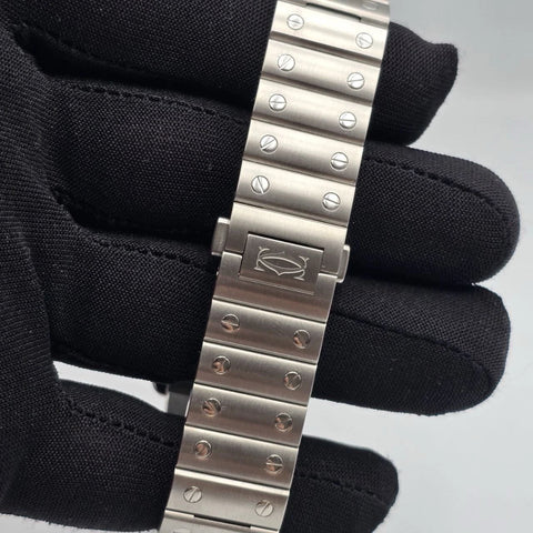 Cartier Santos De Cartier Medium Model Auto Steel Watch 35mm Watch WSSA0029 B+P