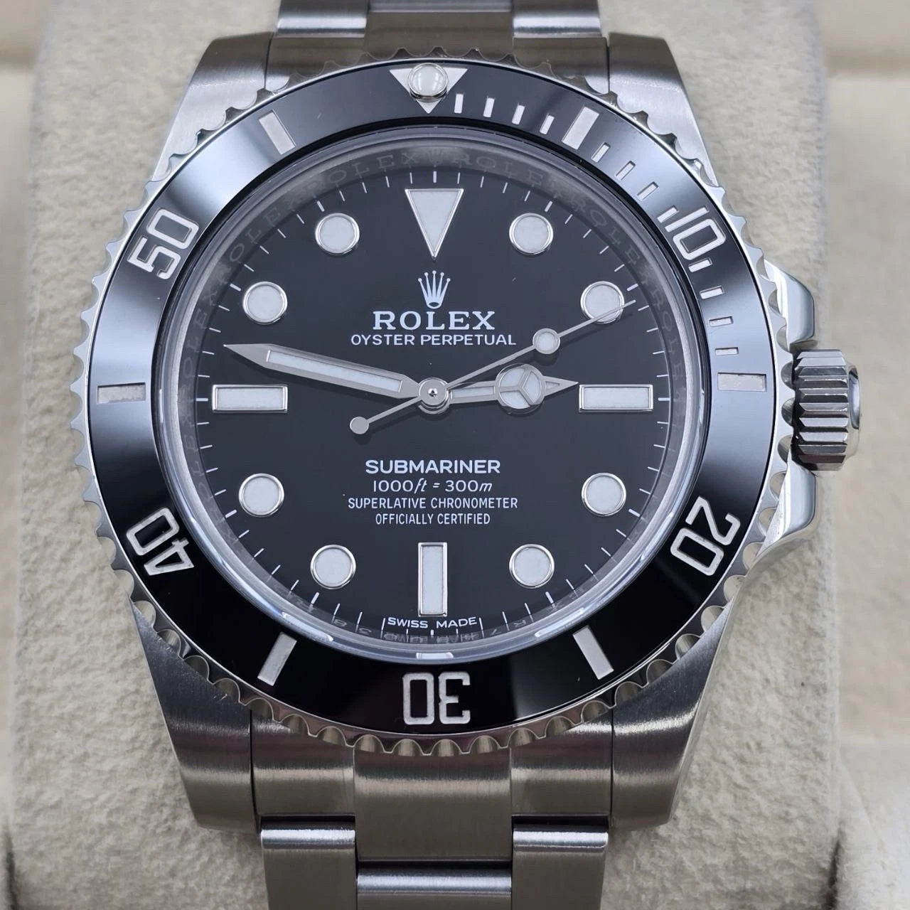 MINT 2019 PAPERS Rolex Submariner No-Date 114060 Black Ceramic 40mm Watch BOX