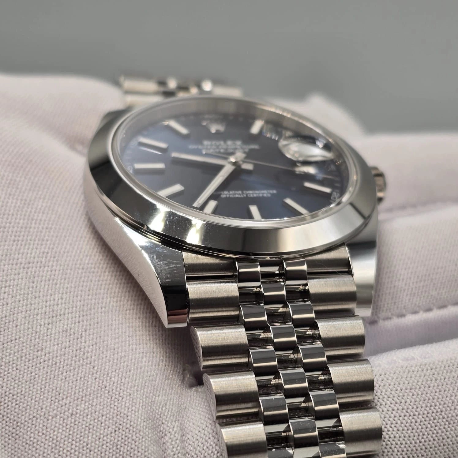 NEW 2025 FRESH Rolex Datejust 41mm 126300 Blue Stick Dial Smooth Jubilee UNWORN