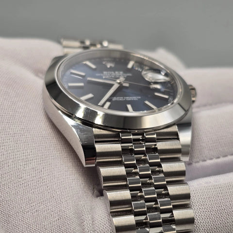 NEW 2025 FRESH Rolex Datejust 41mm 126300 Blue Stick Dial Smooth Jubilee UNWORN