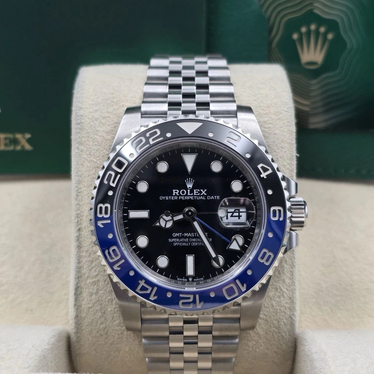 2020 PAPERS Rolex GMT-Master II 126710BLNR Batgirl Jubilee 40mm Watch BOX