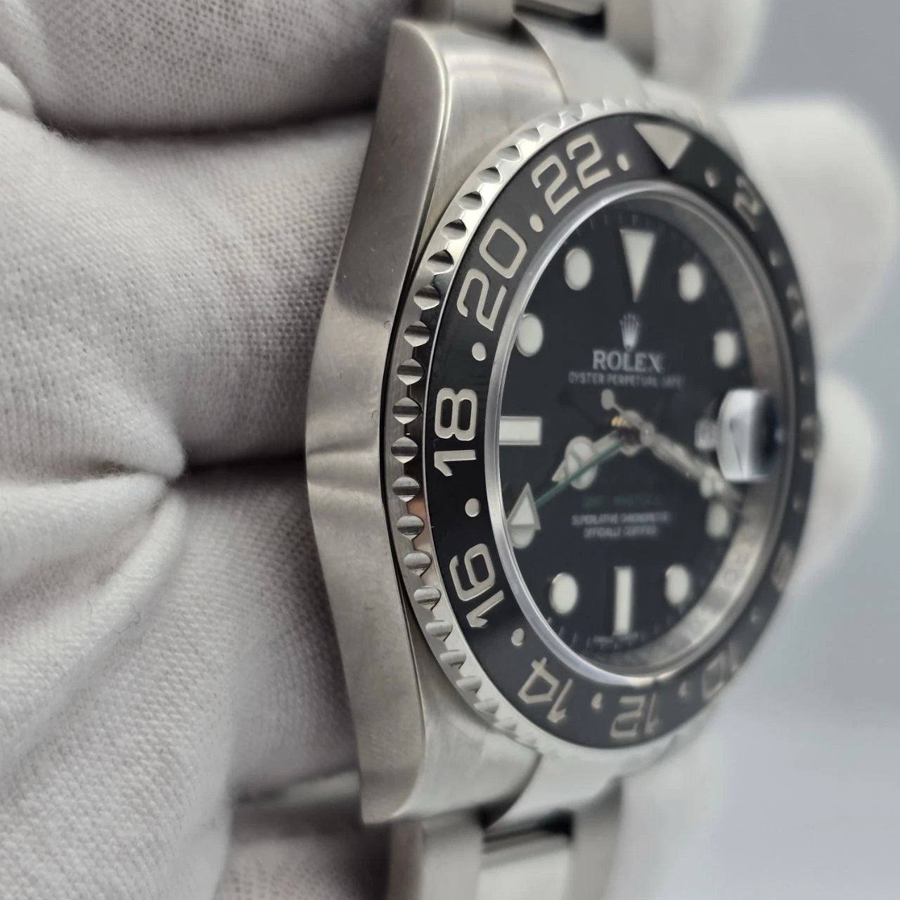 MINT 2010 Rolex GMT Master II 116710LN Steel Ceramic Black 40mm Watch