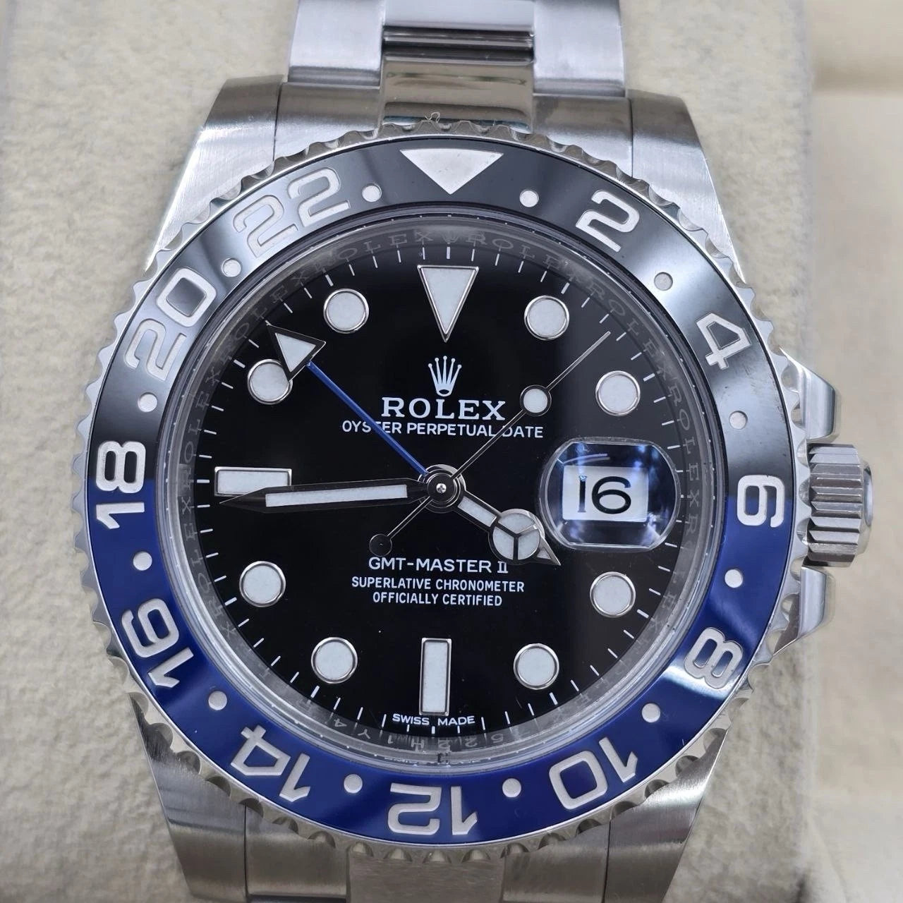 MINT 2019 PAPERS Rolex GMT Master II 116710BLNR Steel Ceramic Batman Watch BOX