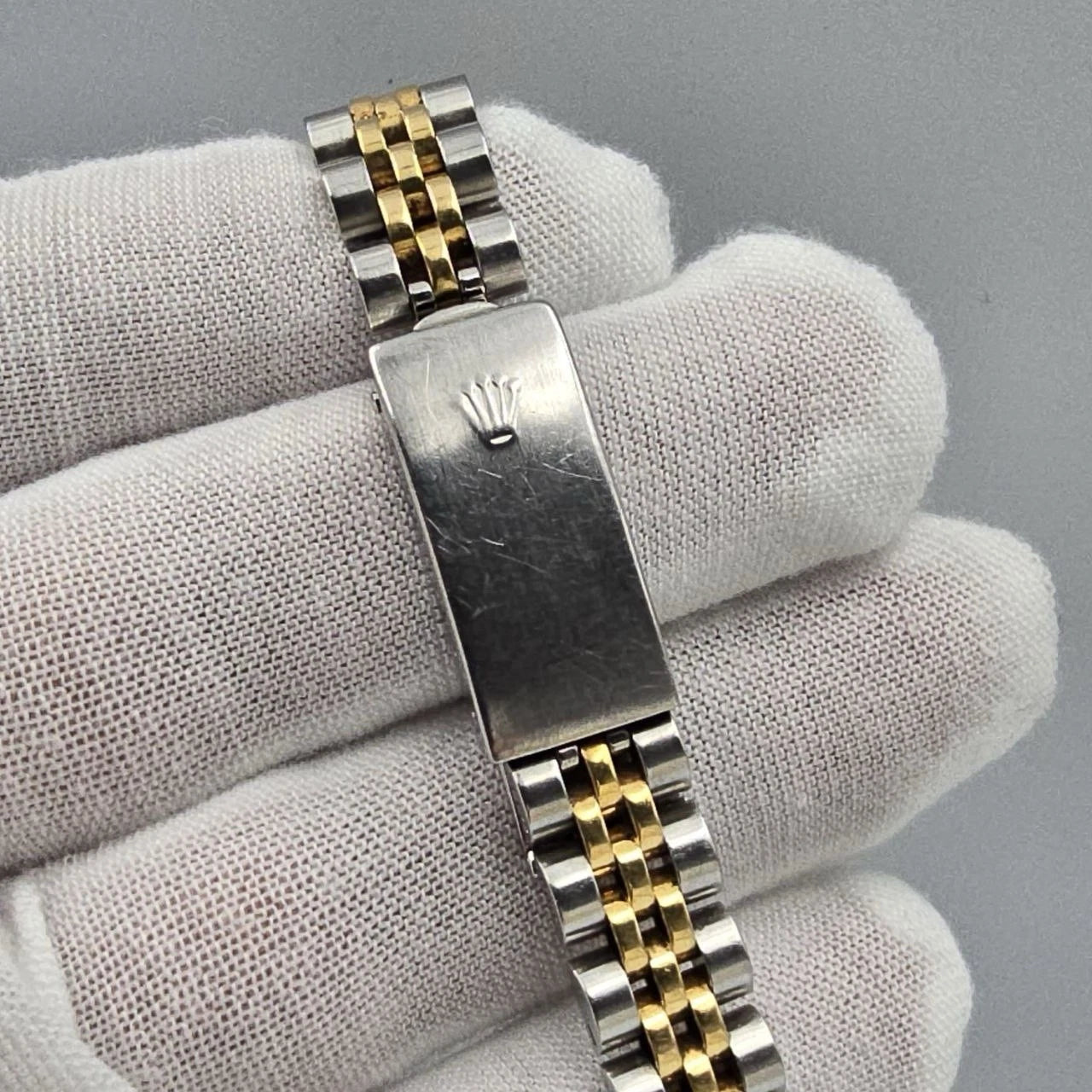 Rolex Datejust 26mm Champagne Diamond Dial Two Tone Jubilee Watch 69173