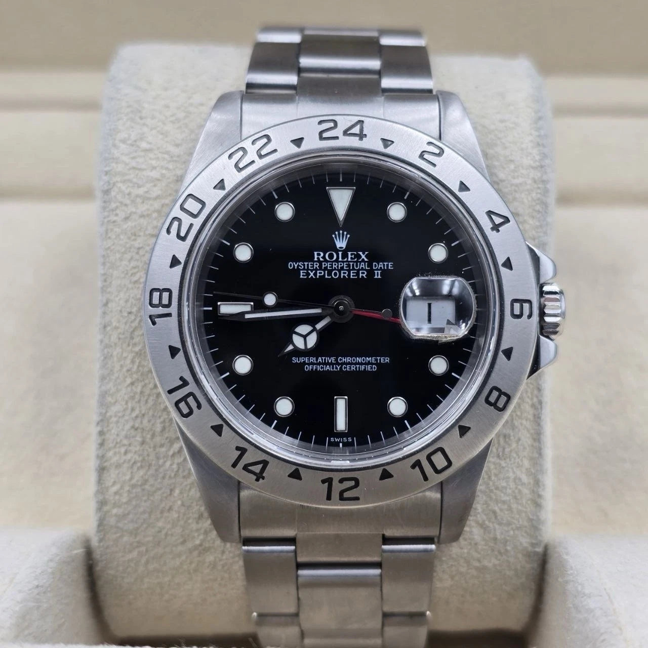Rolex Explorer II 16570 Stainless Steel Black Dial Automatic 40mm Watch