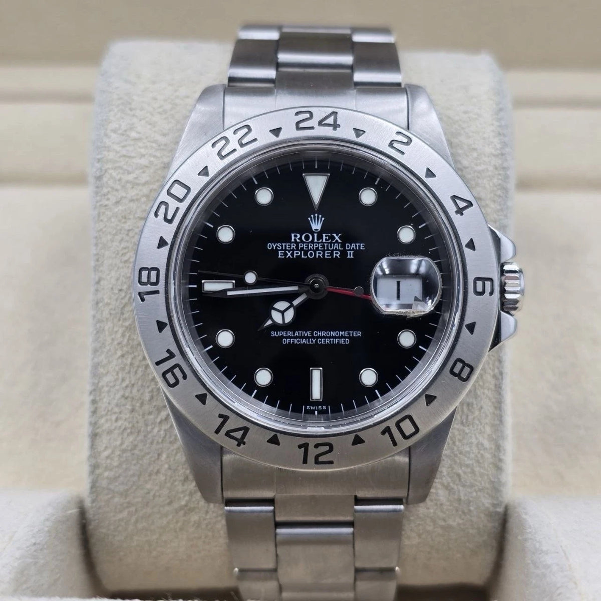 Rolex Explorer II 16570 Stainless Steel Black Dial Automatic 40mm Watch
