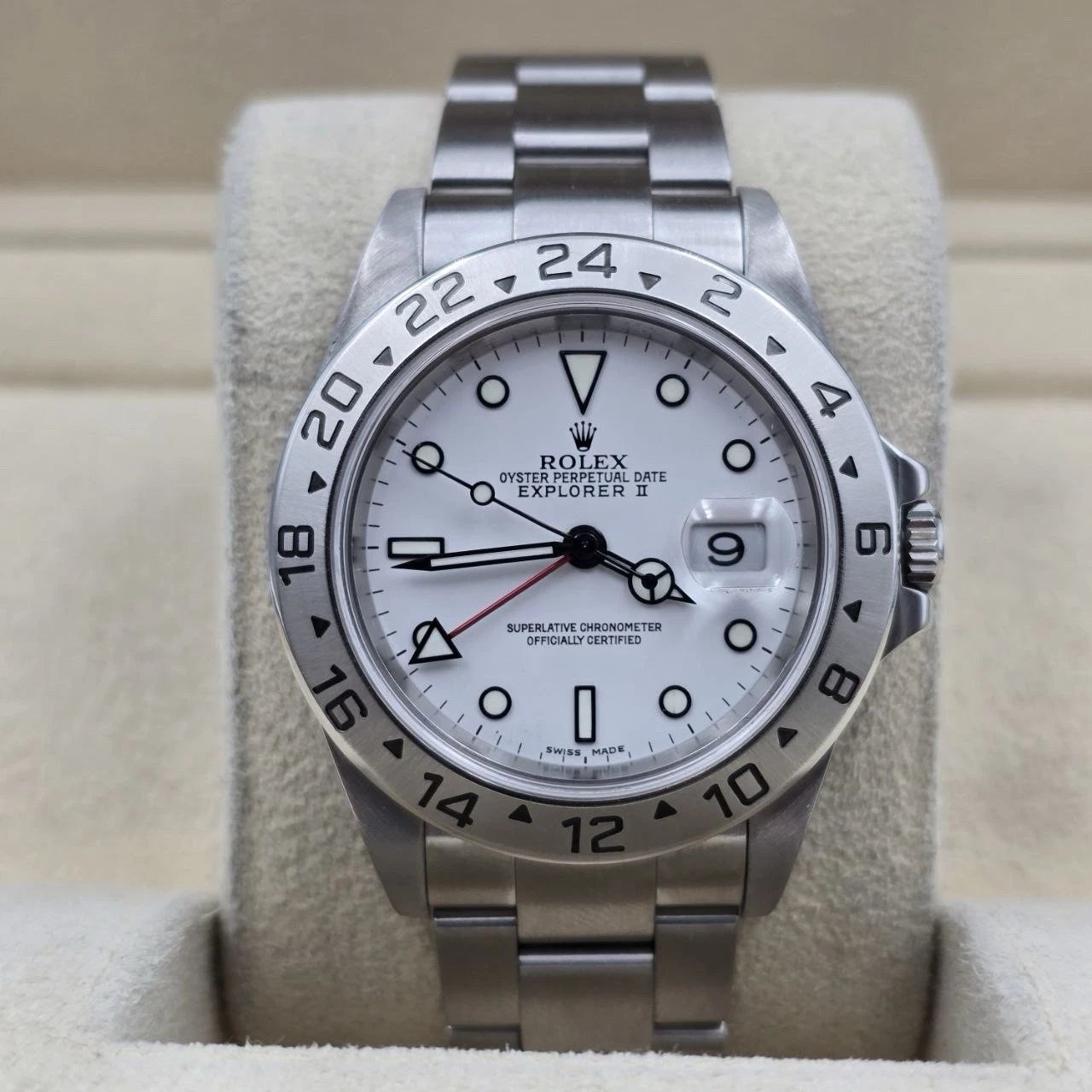 Rolex 16570 Explorer II Polar White Dial Stainless Steel 40mm Watch