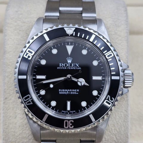 Rolex Submariner No-Date 2 Liner Black Dial Steel Oyster 40mm Watch 14060