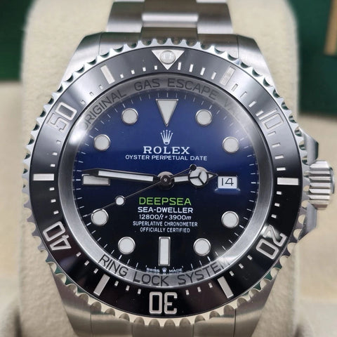 PAPERS 2019 Rolex Sea-Dweller Deepsea James Cameron Blue 126660 44mm Watch BOX