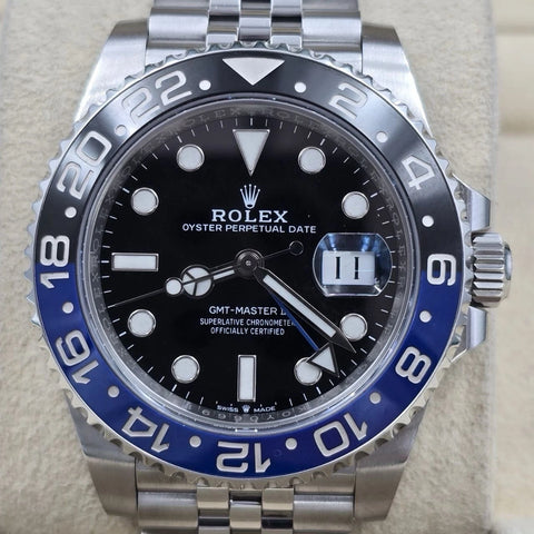 PAPERS MINT 2021 Rolex GMT-Master II 126710BLNR Batgirl Jubilee 40mm Watch BOX