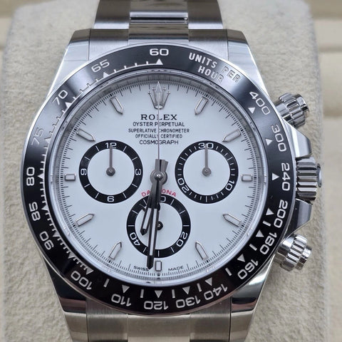 MINT 2024 PAPERS Rolex Cosmograph Daytona 40mm 126500LN White Panda Dial BOX