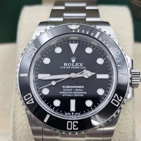 PAPERS 2021 Rolex Submariner No Date Ceramic Stainless Steel 41mm 124060 BOX
