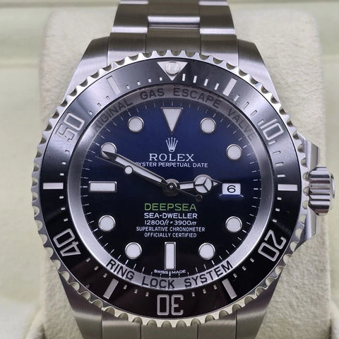 PAPERS 2015 Rolex Sea-Dweller Deepsea James Cameron Blue 116660 44mm Watch BOX