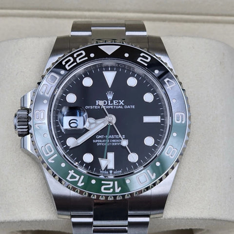 NEW 2025 Rolex GMT-Master II “Sprite” 40mm 126720VTNR Oyster Black Dial UNWORN
